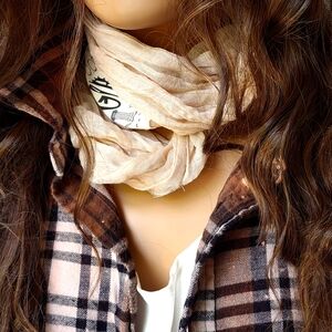 Rebel Rustic Edwardian Scarf Bow Tie Patchwork Victorian Shabby Jabot Boho